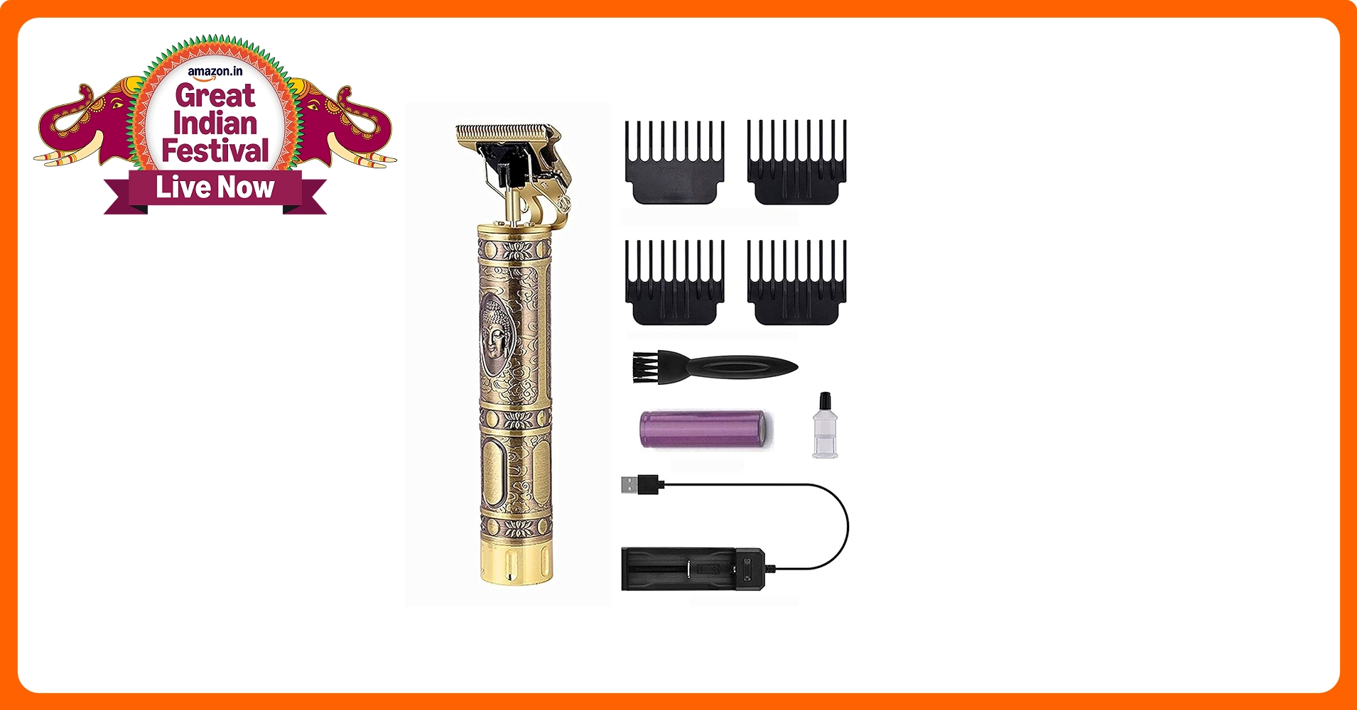Buddha Or Dragon Style Trimmer, Professional Hair Clipper