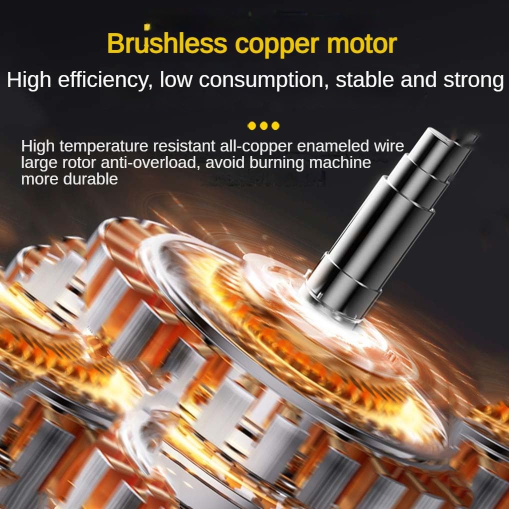 Motosierra inalámbrica de 16 pulgadas, batería de 15 celdas, motor sin escobillas de 4000 RPM para corte de madera, corte de árbol de 10s de 70 cm, bloqueo de seguridad y cadena autolubricante para