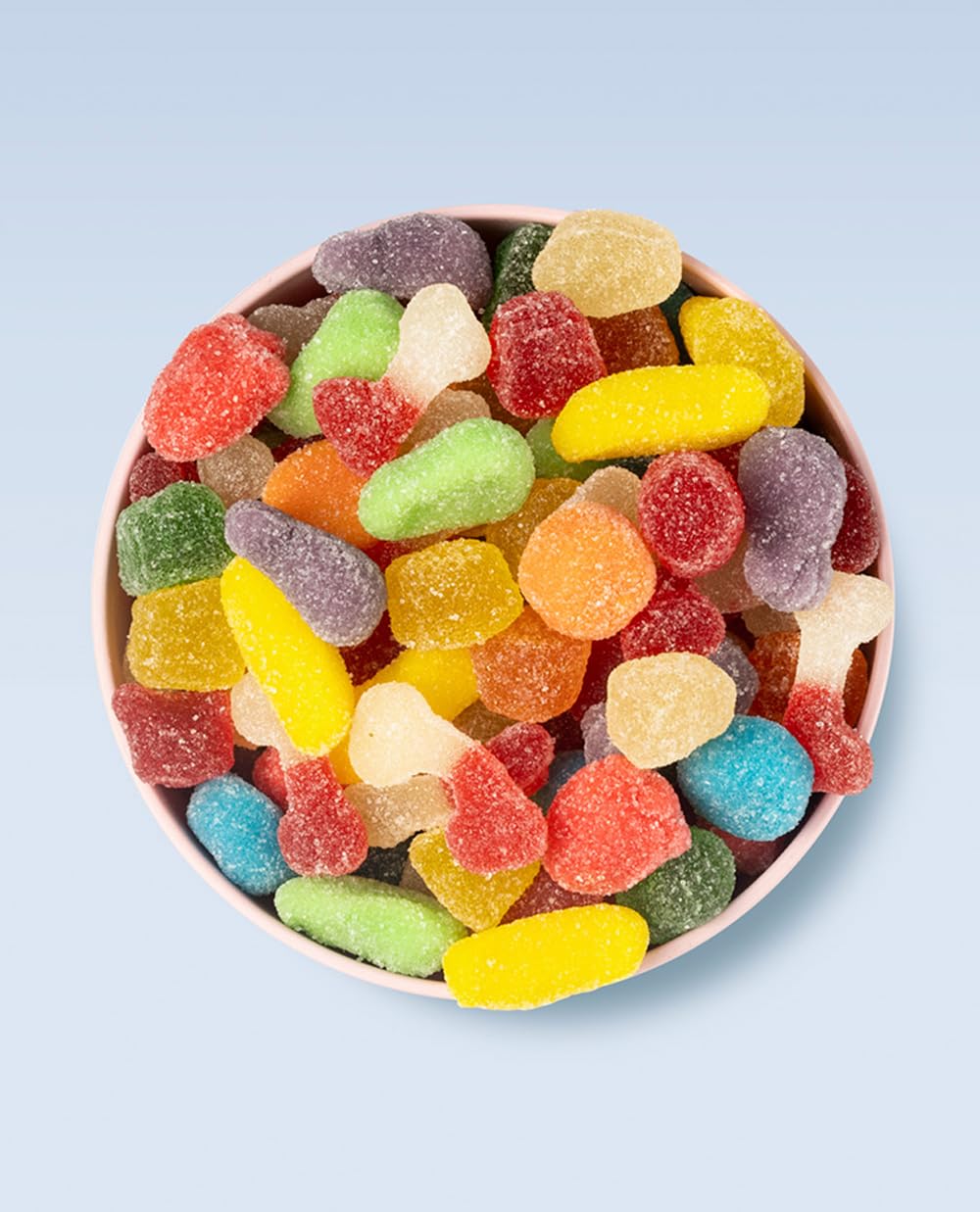 Vidal Mini Mix Azúcar Golosinas Surtido Frutitas Mini Recubiertas Azúcar Sin Gluten Bolsa 1 kg