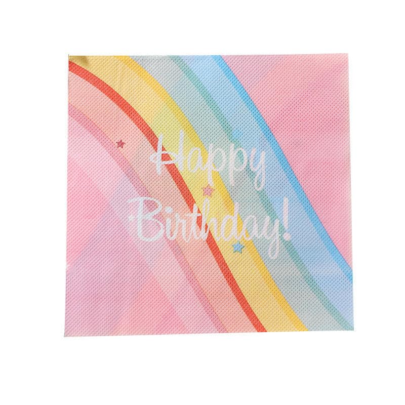 Tovaglioli di Carta Stelle Arcobaleno Tovaglioli per Decoupage Decorati Tovaglioli Bar Compleann Carta Lgienica Tovagliolo Decorazione Da Tavola Usa e getta Per Matrimoni Feste 30 Packs(33x33cm)