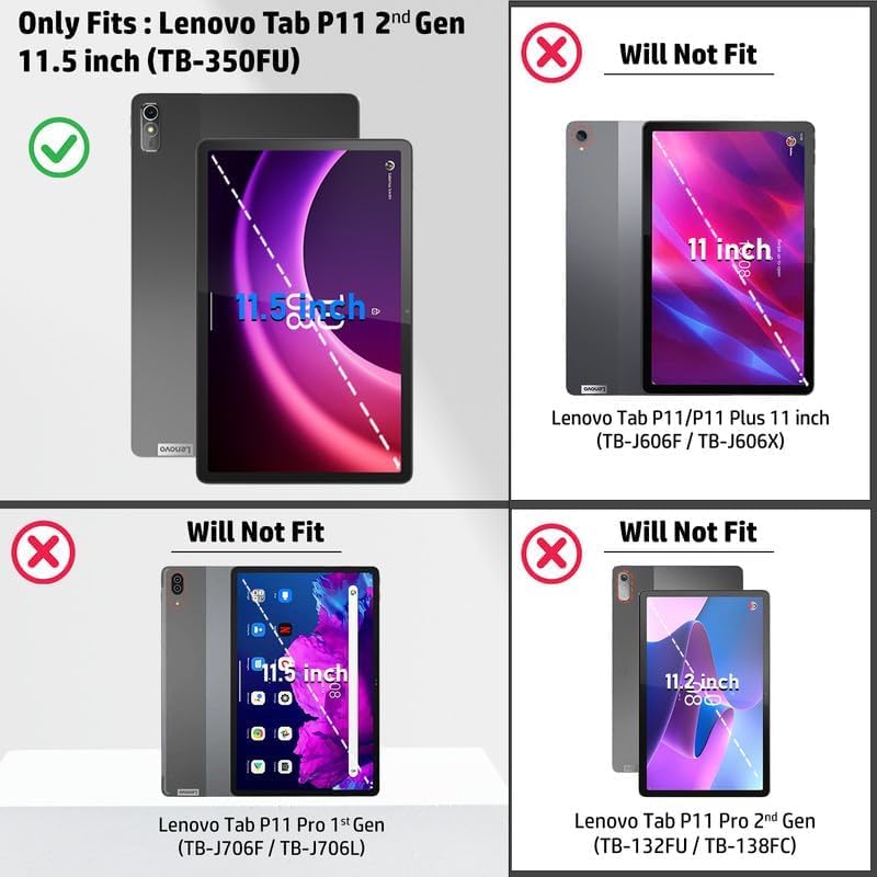 Image of Unbreakable Screen Protector Guard for Lenovo Tab P11 2nd Gen 11.5 inch Tablet, |1 Pack| 9H Flexible PET Film, HD Clear, Anti-Scratch, Bubble-Free (Not a Tempered Glass)