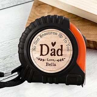 BAIHOGI Fathers Day Tape Measure No One Measures Up Personalized Grandpa Dad Tape Measure, Tool Gift for Dad Husband, Woodworker Gift, Carpenter Gift, Father's Day Gift from Grandkids, 10 ft/3m