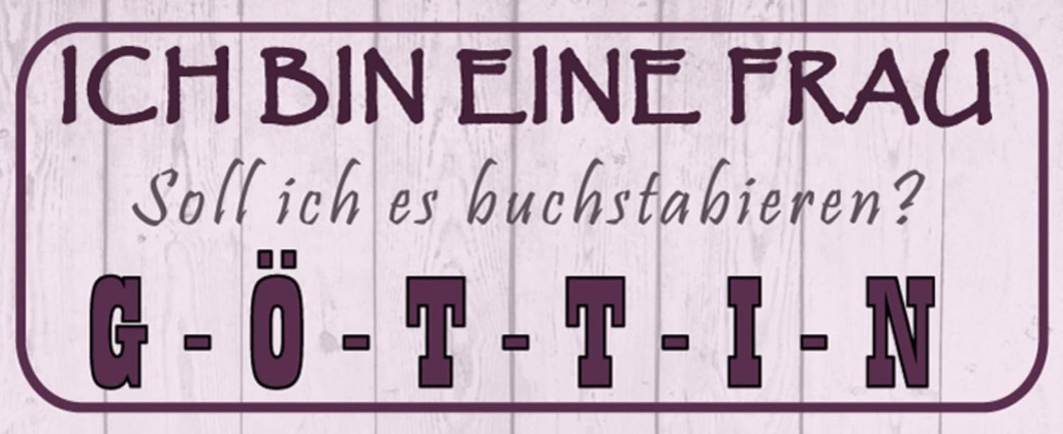 Ich Bin Eine Frau Soll Ich Es Buchstabieren www.amazon.de