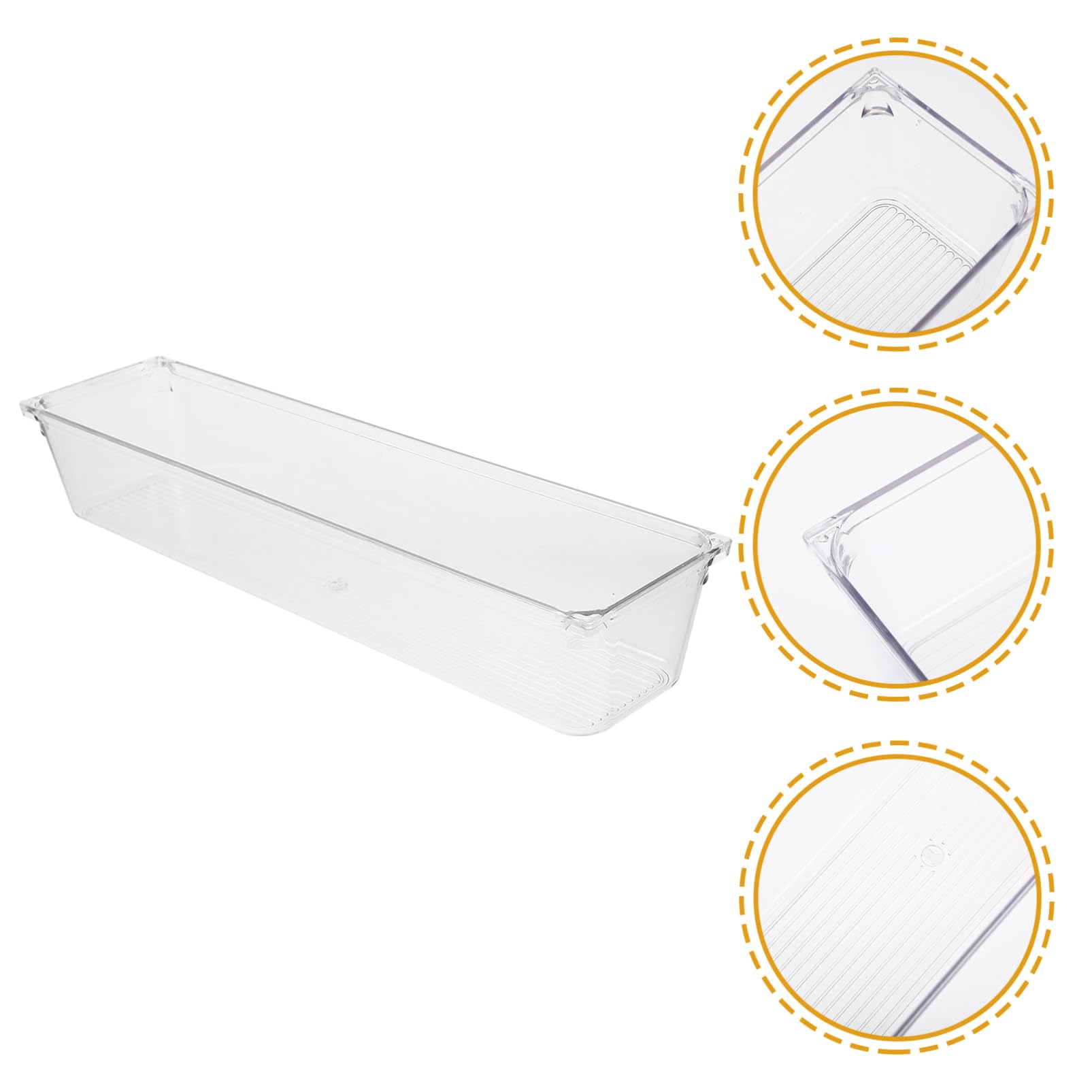 DECHOUS 3 Set Contenitore Trasparente Per Frigorifero Contenitori Per Cosmetici Contenitore Per Cosmetici Cosmetico Contenitori Di Stoccaggio Chiaro Cucina Organizer Per Cassetti 2 Pezzi*3