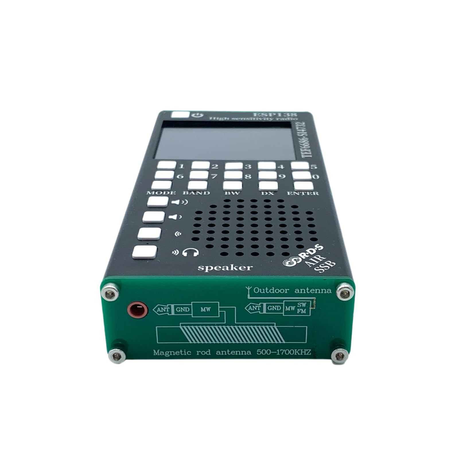 Ricevitore radio portatile TEF6686 BT RDS nero