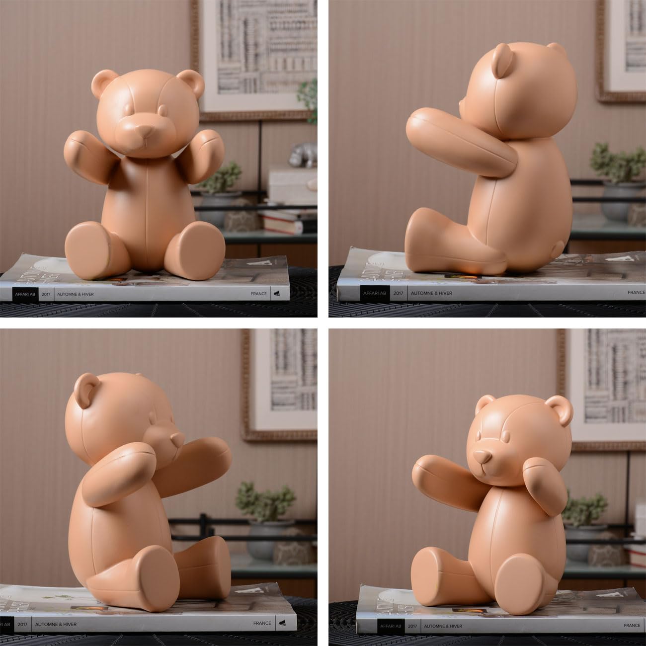 Kare Design deco figuur Gelato Bear, rood, beer, polyresin, 40x16x15cm (H/B/D
