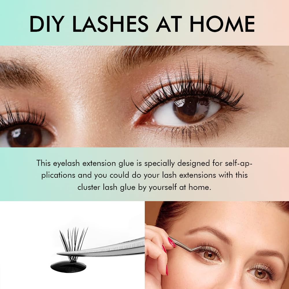 NOON’S UP Wimpernkleber Schwarz – Wasserfester, Hypoallergener Kleber Für Künstliche Wimpern