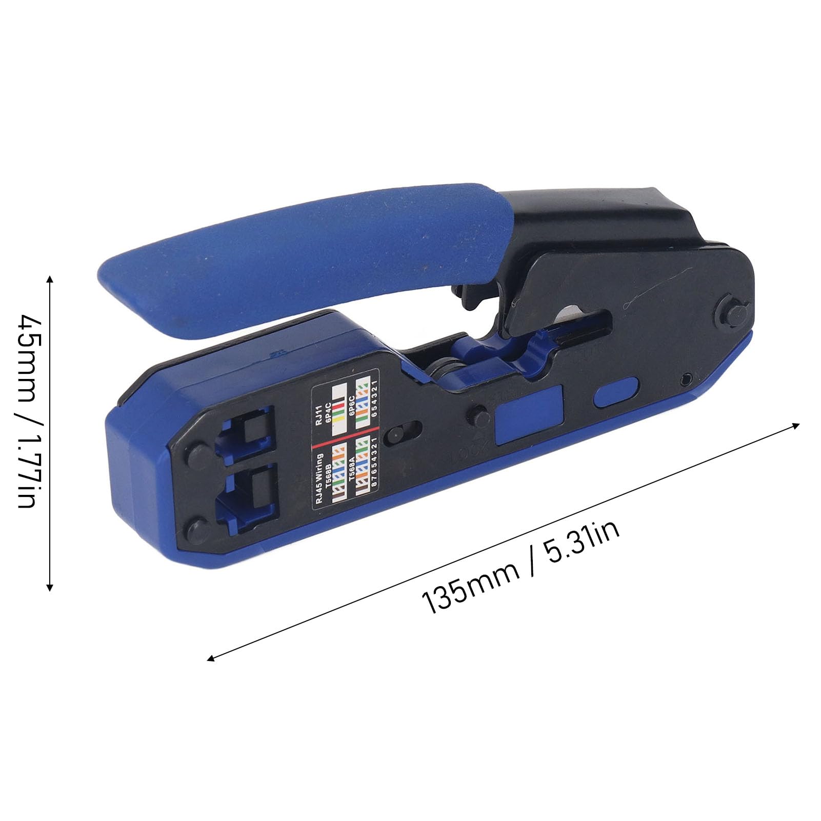Kit d'outils de sertissage RJ45, pince à dénuder, testeur de réseau à tête cristalline 8P8C pour connecteurs Cat5 et Cat6