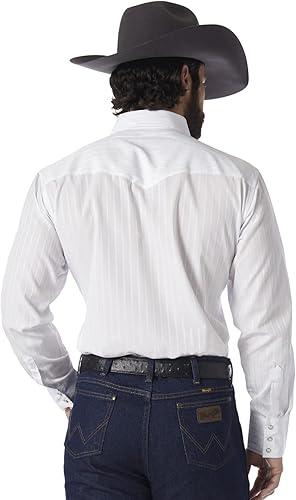 Miniatura 14 de Wrangler Camisas deportivas de manga larga con botones a presión y dos bolsillos para hombre Marrón (Dark Tan)