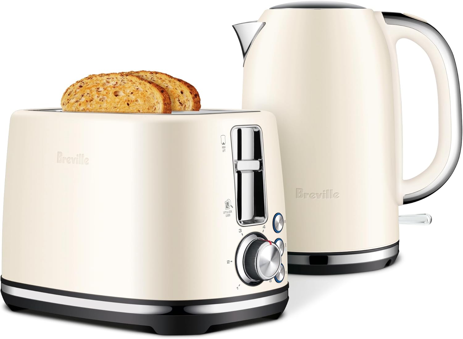 Breville The Brunch Set Toaster & Kettle (Cream), LKT822CRM Toasters
