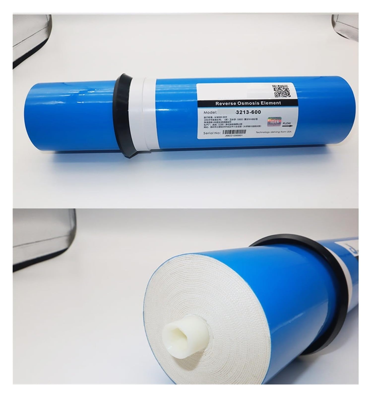 Membrana RO 3213-600 for macchina for acqua potabile diretta for uso domestico, membrana for osmosi inversa 600G, filtro di ricambio for purificatore d'acqua Con elevata velocità di filtrazione e flus