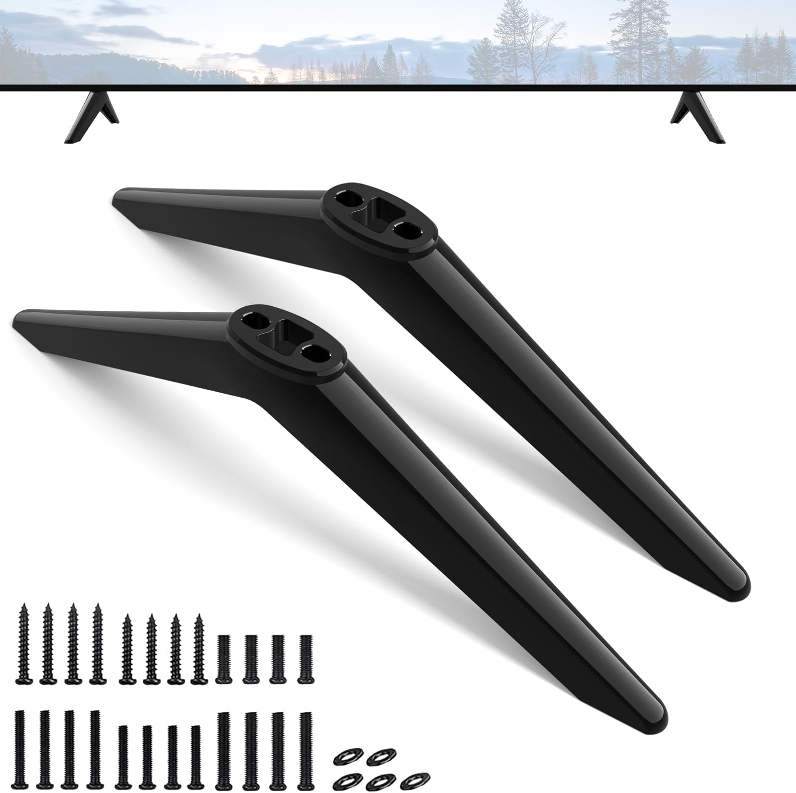 Maozhren TV Stand for Hisense TV Legs Replacement, for