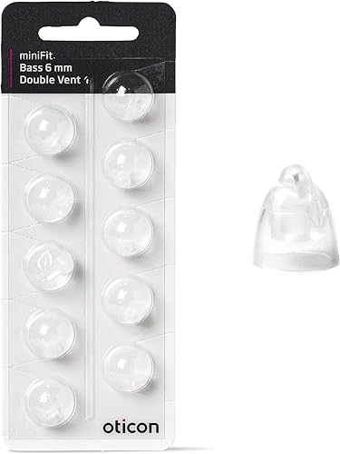 Oticon - Ventilación para contrabajo de 0.236 in, 1 paquete (10.0 unidades) por Oticon en Dinamarca