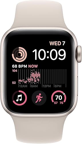 Miniatura 7 de Apple Watch Series 10 [GPS, 42mm] - Rose Gold Aluminum Case with Light Blush Sport Band, S/M (Renewed) Caja de aluminio de oro rosa con banda