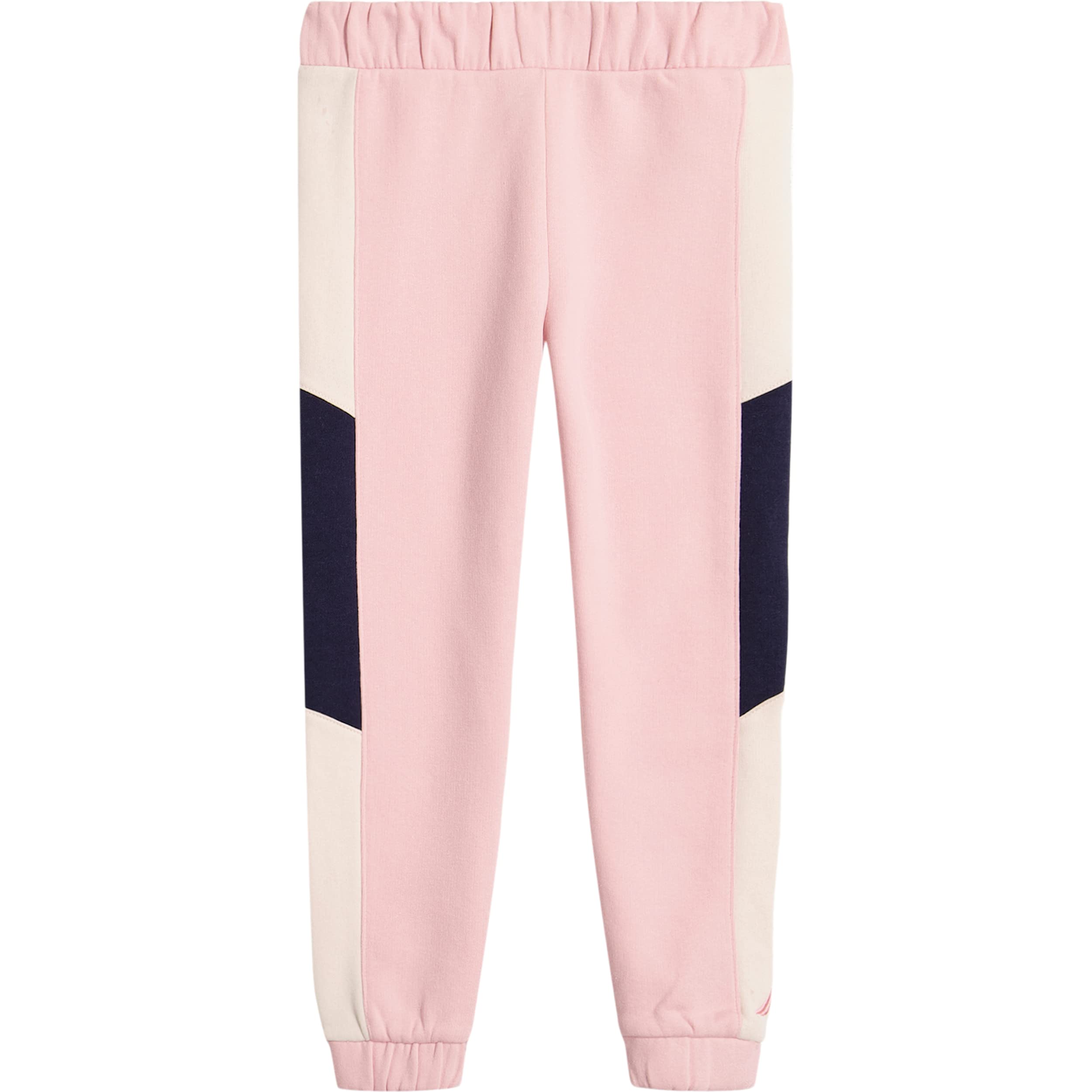 Nautica Girls' Fleece Pull-On Jogger Sweatpants, Functional Side Pockets, Coral Blush, 4
