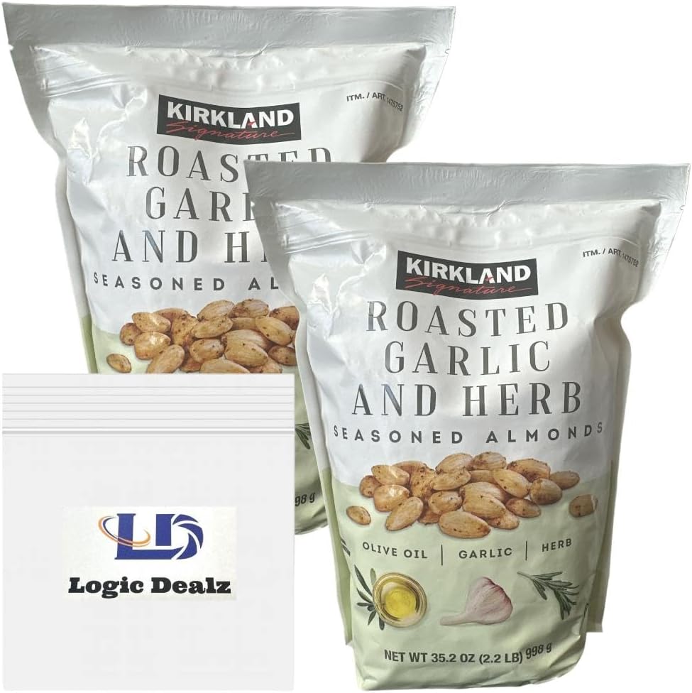 Kirkland Signature, Roasted Garlic and Herb Almonds, 35.2