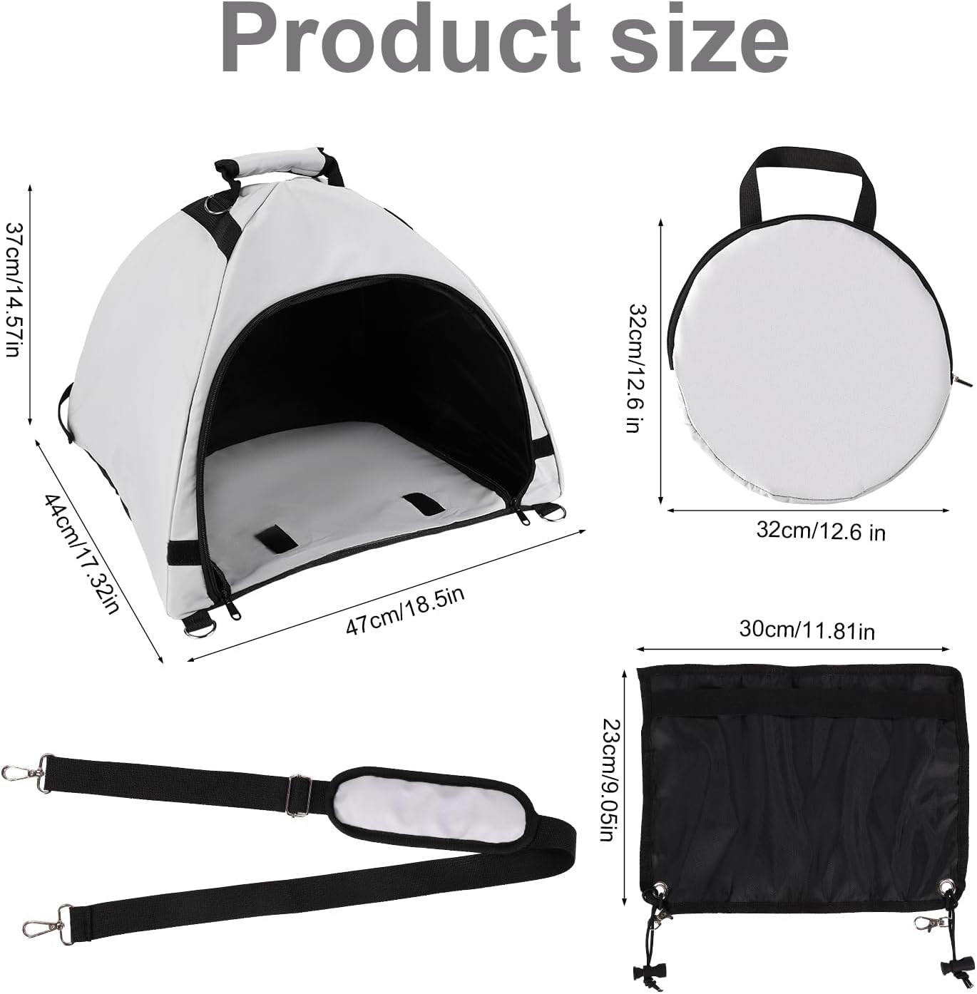 Laptop Tent, Portable Laptop Sun Shade Waterproof Fabric Computer Privacy Screen Hood for Working Outside Glare Shield & Heat Reflective Awning Convertible Tote for Outdoor