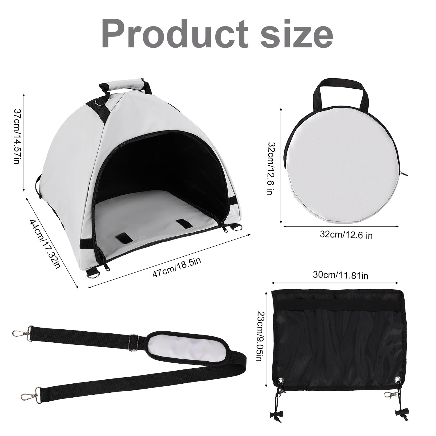 Laptop Tent, Portable Laptop Sun Shade Waterproof Fabric Computer Privacy Screen Hood for Working Outside Glare Shield & Heat Reflective Awning Convertible Tote for Outdoor