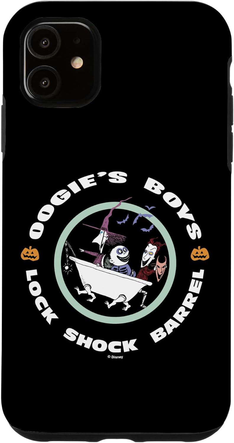 Disney The Nightmare Before Christmas Lock Shock Barrel Logo Case for iPhone 14 Pro