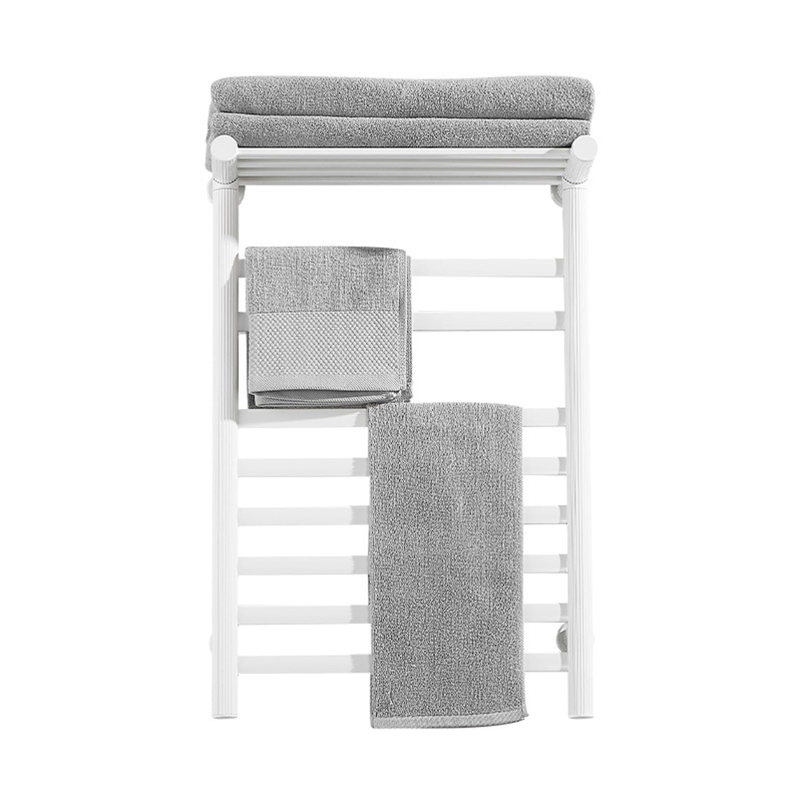 Toallero eléctrico Inteligente con calefacción, Calentador de Toallas de aleación de Aluminio para baño montado en la Pared con Temporizador, riel de Secado de Toallas con calefacc