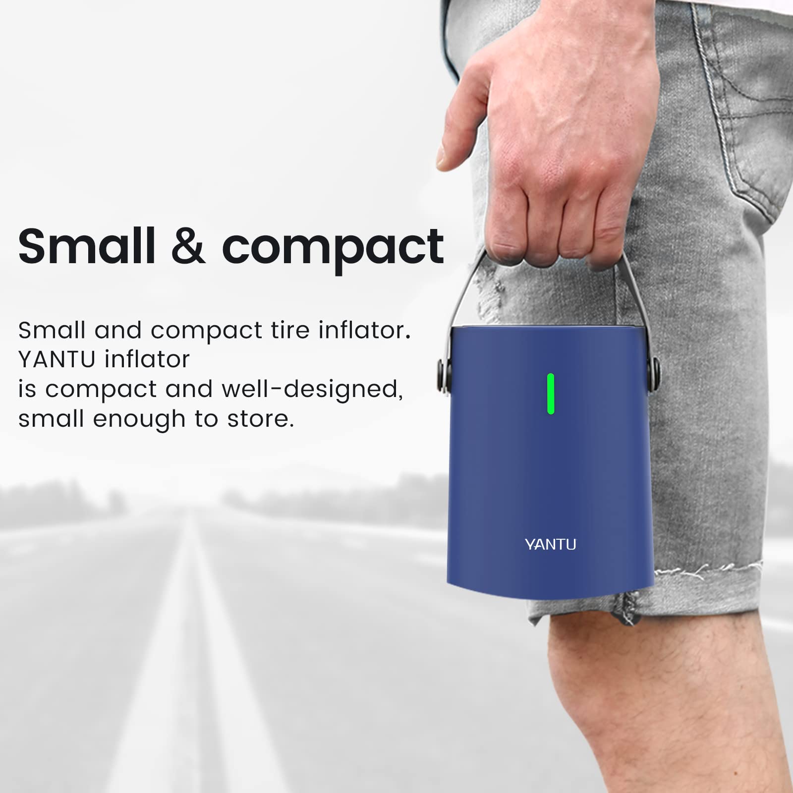Amazon.co.jp: YANTU タイヤインフレーター ポータブルエア