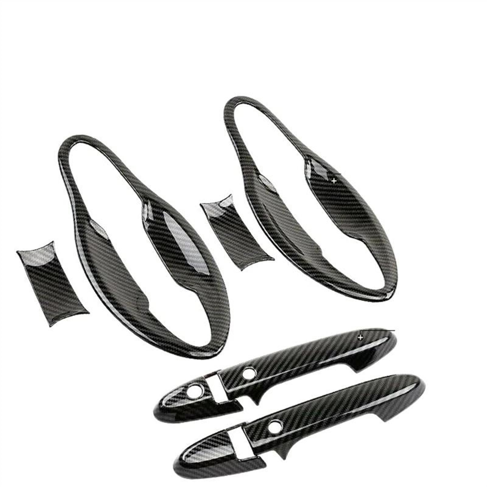 Csspdm Carbon E Car Trim Exterior Door Handles Bowl Cover Protection Sticker Accessories For Hrv Hr-V For Vezel 14-19(Carbon E)