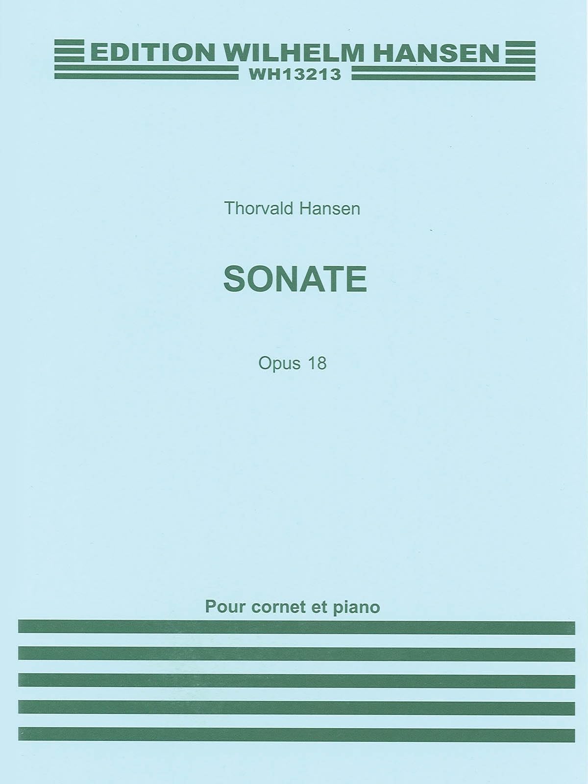 Sonata for Cornet and Piano, Op.18 édition imprimée de prestige pour récital