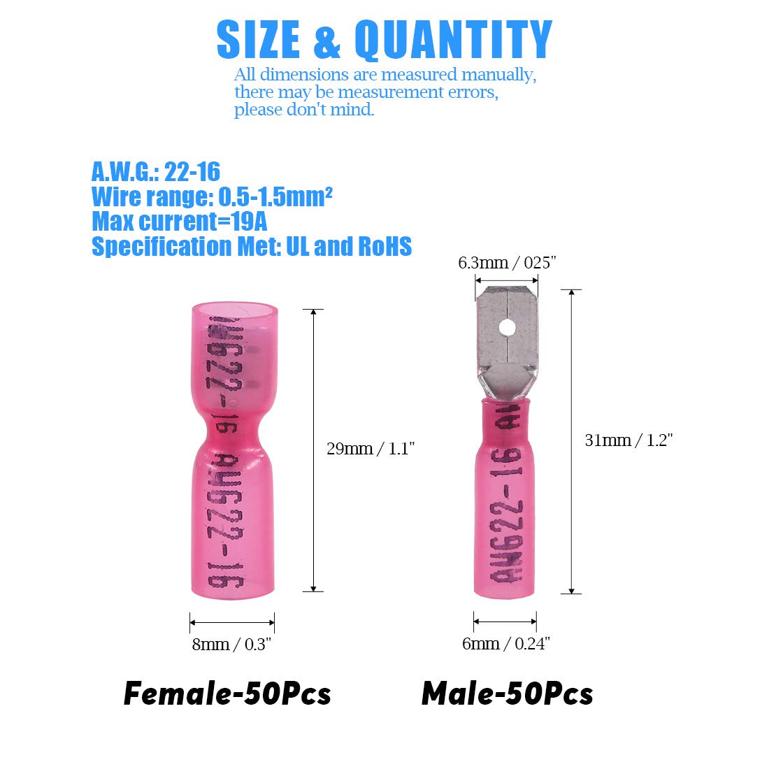 6m Ring Copper Tube Cable Terminals Non-Insulated Terminals - Crimp Ring Terminal And Non - Foto 9