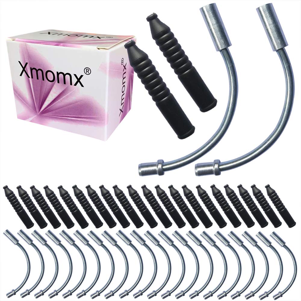 Xmomx20 PCs 110° Liner V Brake Noodle Cable Guide Pipe Rubber Boot Bicycle Cycling Set
