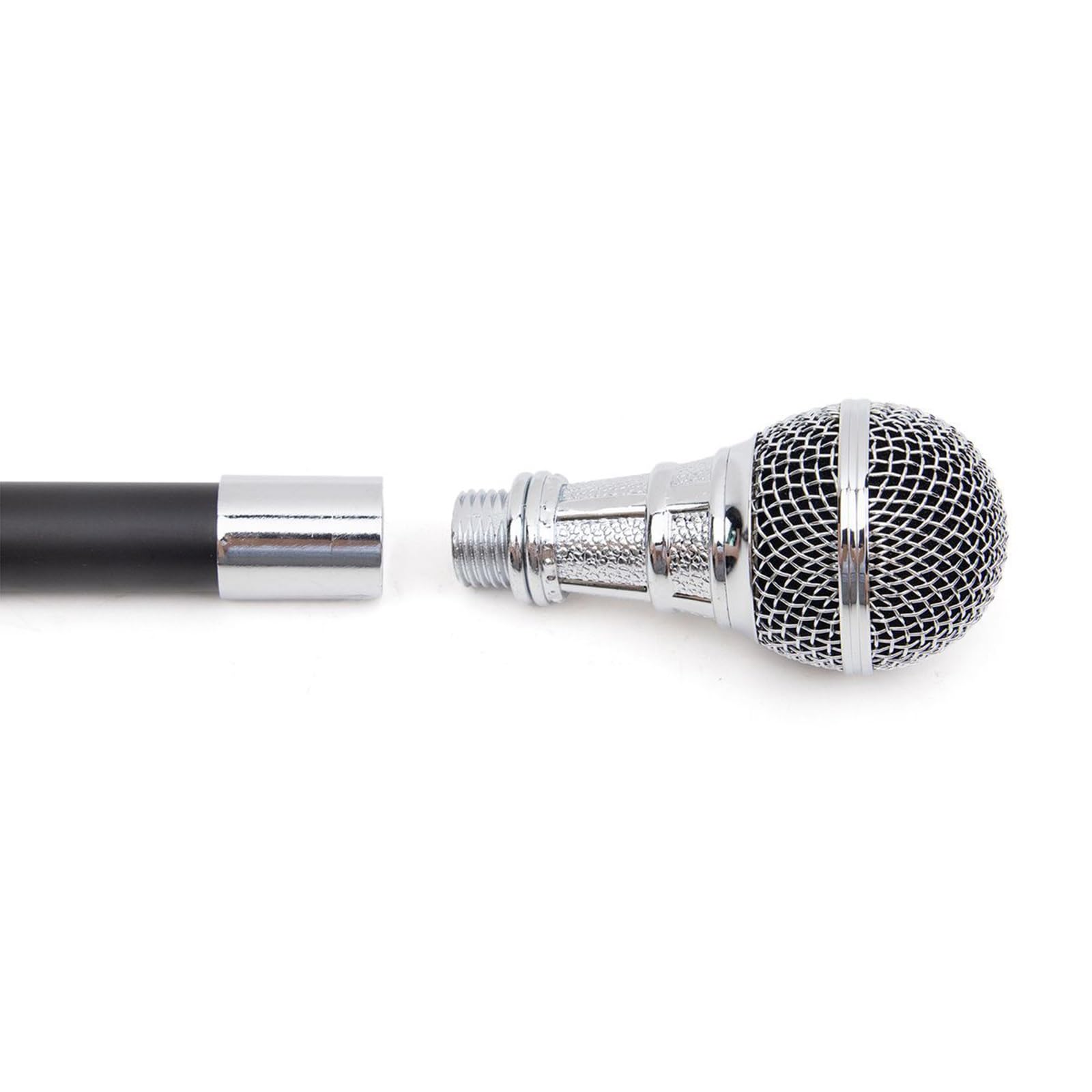 Bastone da Passeggio con Microfono - Canta Mentre Passeggi con Questo Ausilio per la Mobilità a Forma di Microfono Il Bastone da Sogno per Gli Amanti Del Karaoke, 37,4 Pollici