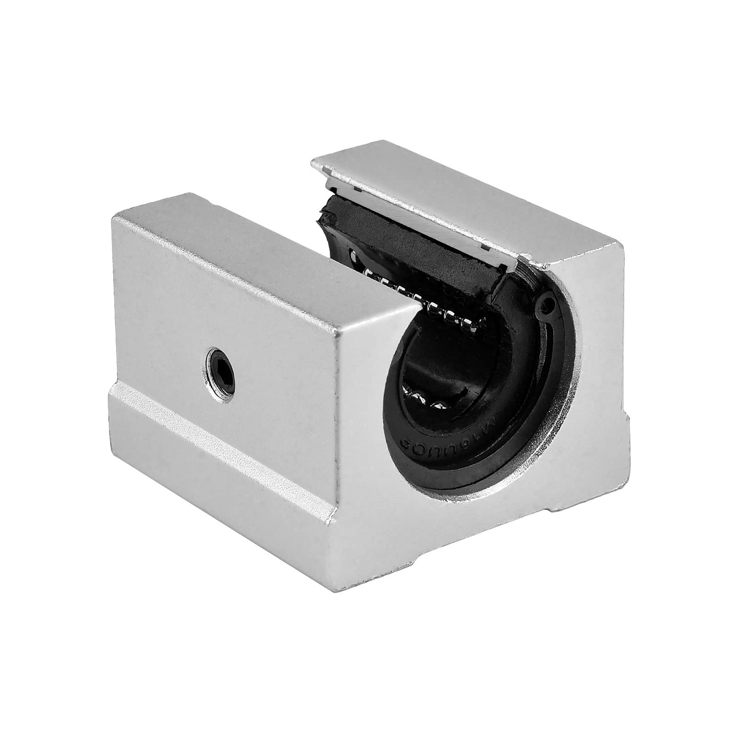 [8 Pack] SBR20UU Aluminum Slide Block,8PCS 20mm Bearing Slide Block for 20mm SBR20 Linear Motion Guide Rail (SBR20UU, 8 Pack)