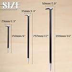 LEONTOOL 3PCS Roulement de la tête Pry Bar Set poids lourd d'indexation Pry bar Set pour l'alignement des machines automobiles & Poire, 6 1 cm 12 1 cm 16 Inch Automotive Pry Bars Outil à main Pry Tool, acier au carbone