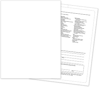 Outdoor Application Car Dealer Buyers Guide Laser Window Stickers - Blank (Package of 100)