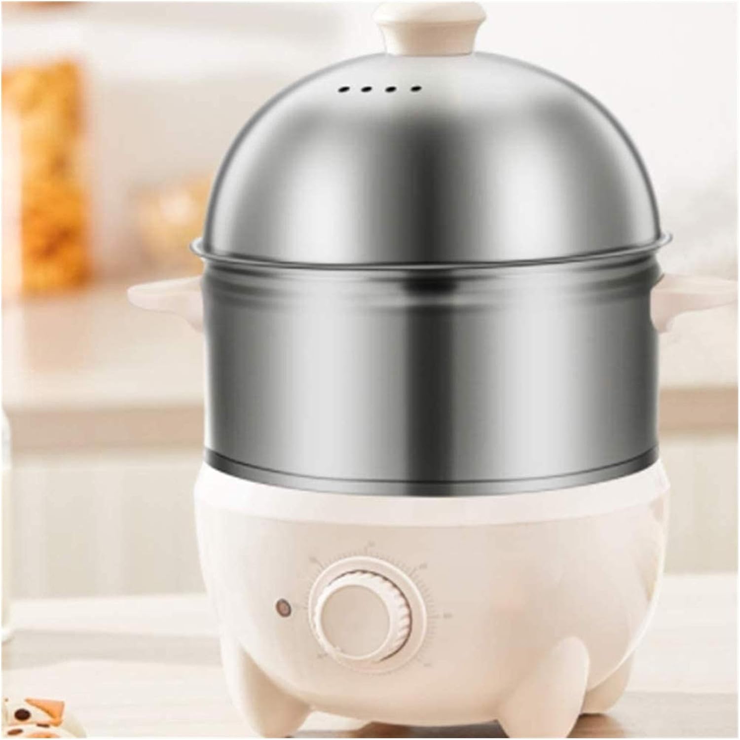 Rapid Egg Cooker Electric for Hard Boiled Poached Scrambled Omelets Steamed Vegetables Seafood Dumplings More 3.5L Capacity with Auto Shut Off Feature