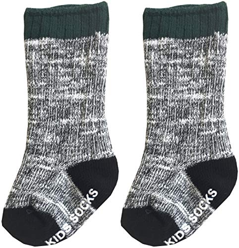 Qandsweet Knitting Socks Keep Warm Unisex Baby Non-Slip Knee-High Stockings For Toddler Little Boy Girls 2-4T thumb #5