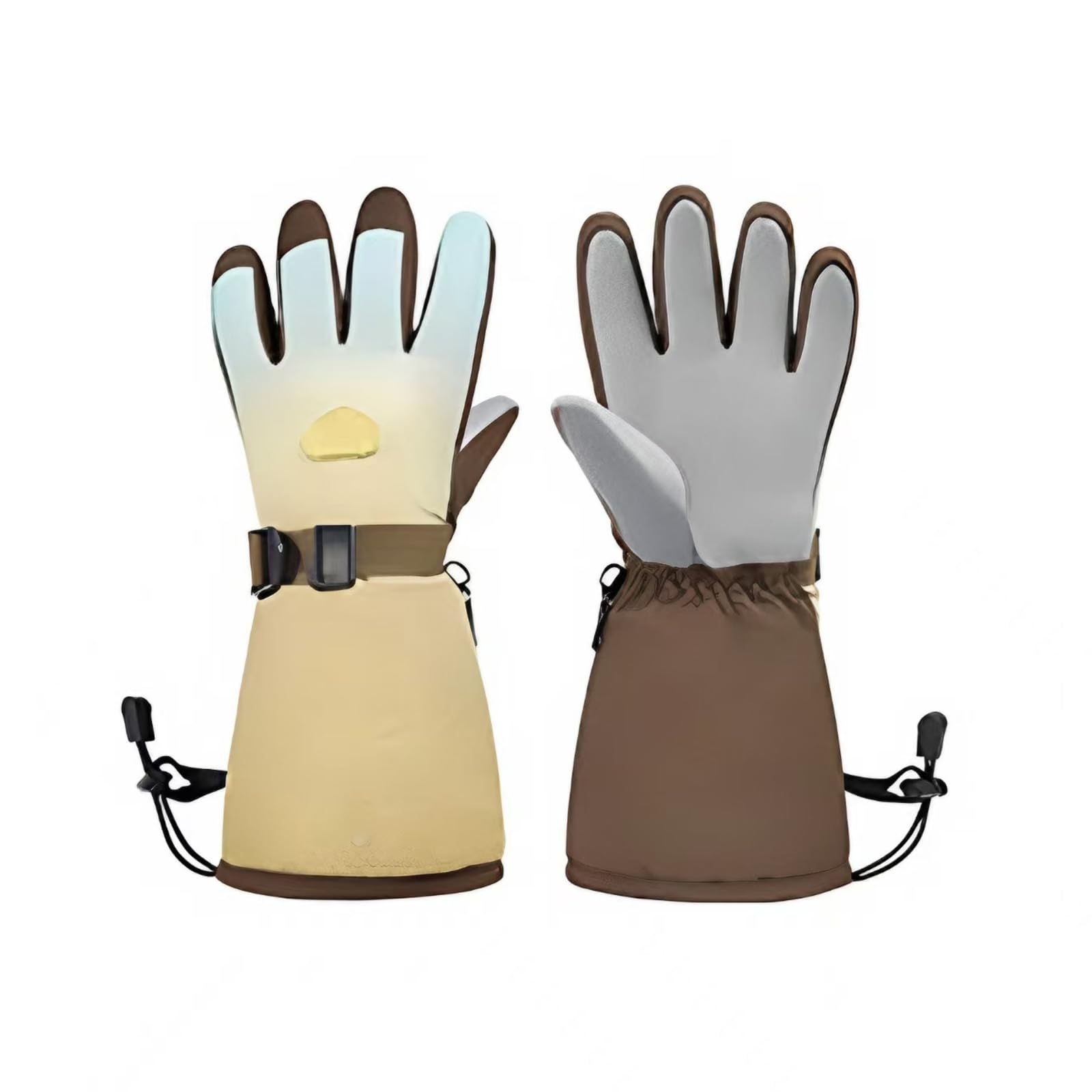 Guantes de Nieve de Invierno, Guantes termicos niño, Impermeables Guantes de Esquí, Regalo para el Día del Niño, Regalo de cumpleaños,1. Brown,M(3~7 Years)