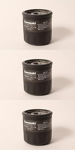 Miniatura 3 de Kawasaki Paquete de 3 filtros de aceite originales 49065-0724 49065-7010 AM107423 fabricados en los Estados Unidos
