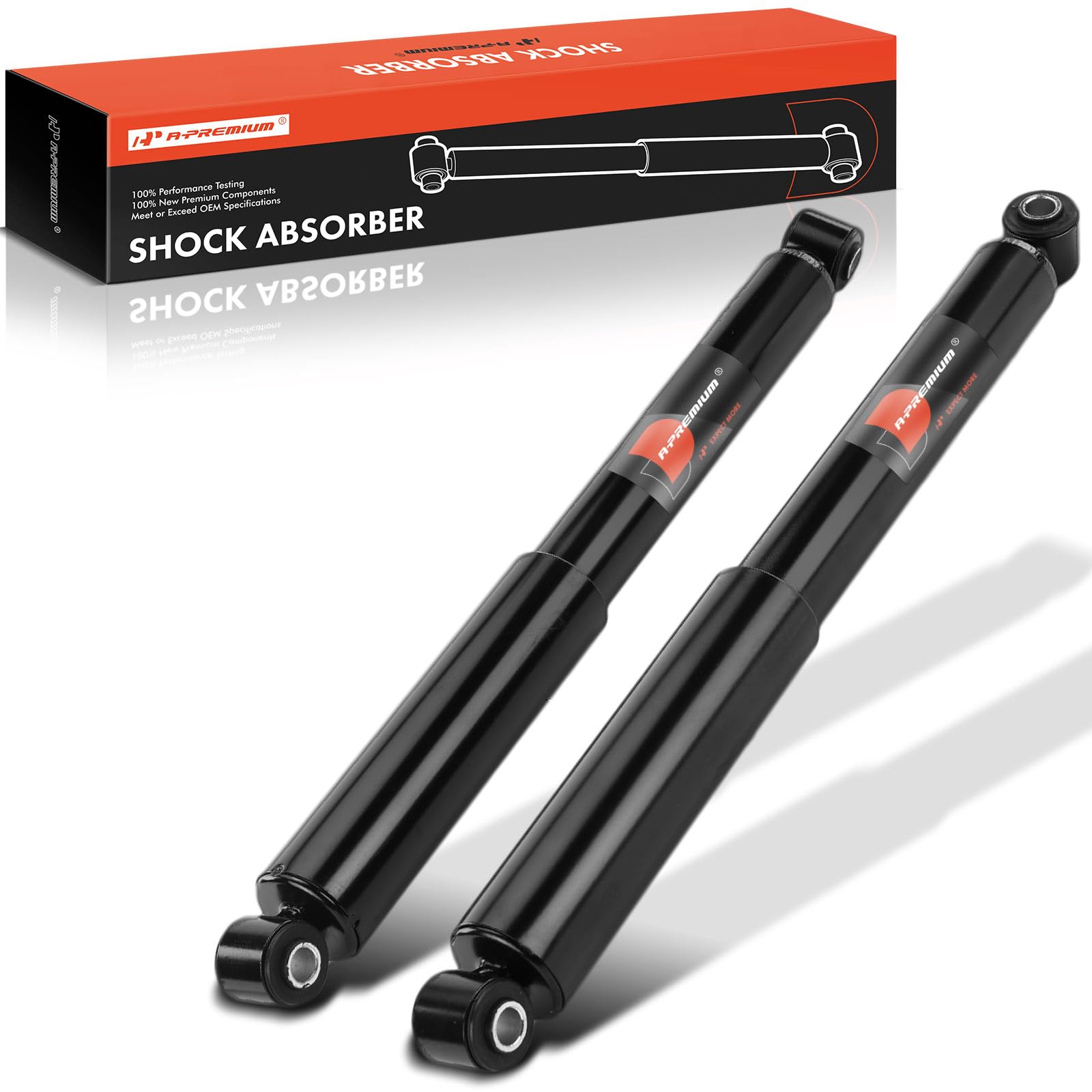 A-Premium Rear Shocks Compatible with Mercedes-Benz Sprinter 3500 2010-2017 & Dodge Sprinter 3500 2007-2008, w/Heavy Duty Susp - 2x Replacement