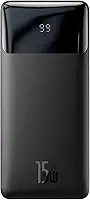 Carregador Portátil Baseus Bipow Digital Display Power Bank 30000mAh 15W Preto,modelo PPBD30