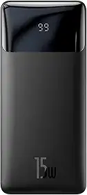 Carregador Portátil Baseus Bipow Digital Display Power Bank 30000mAh 15W Preto,modelo PPBD30