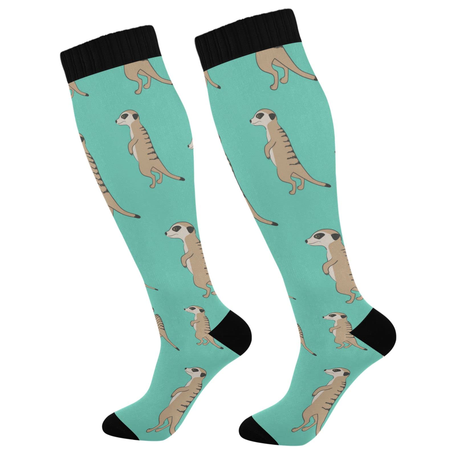 Fisyme Socks for Women Men Warm Comfort Athletic Crew Running Hiking Cycling Compression Socks