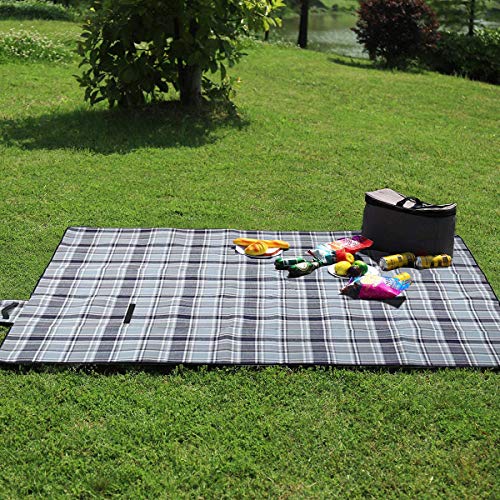 Sekey 200×200CM レジャーシート 厚手 6-8人用 裏地撥水収納可能 おしゃれ ピクニックシート