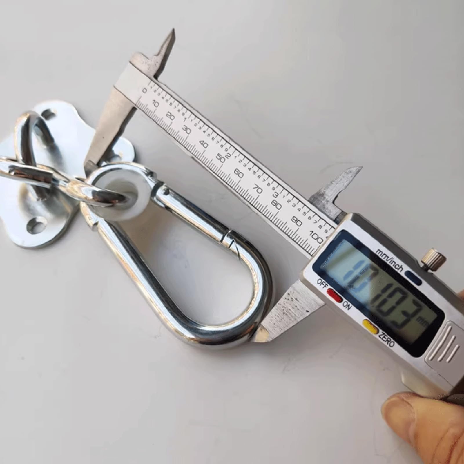 Accesorio para Colgar, Ganchos de Columpio Resistentes de acero Inoxidable, Kit de herrajes para Columpio, Gancho de Columpio Giratorio para Patio de Juegos y Gimnasio