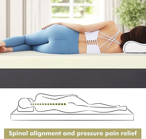 Miniatura 6 de KOMFOTT Cubrecolchón de tamaño matrimonial, extra grueso de espuma viscoelástica para cama matrimonial, 3 pulgadas