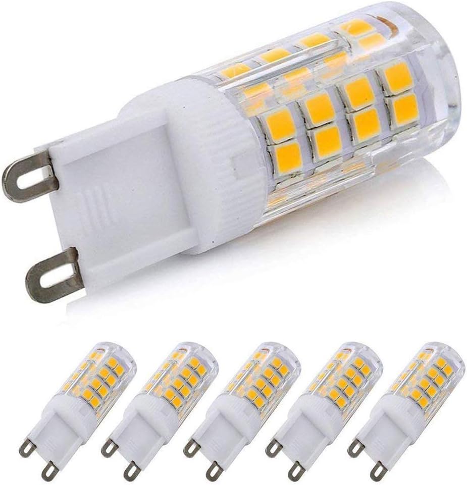 ziyidianzhi G9 LED Dimmable Light, 5 Watts Replacement for 40 Watts