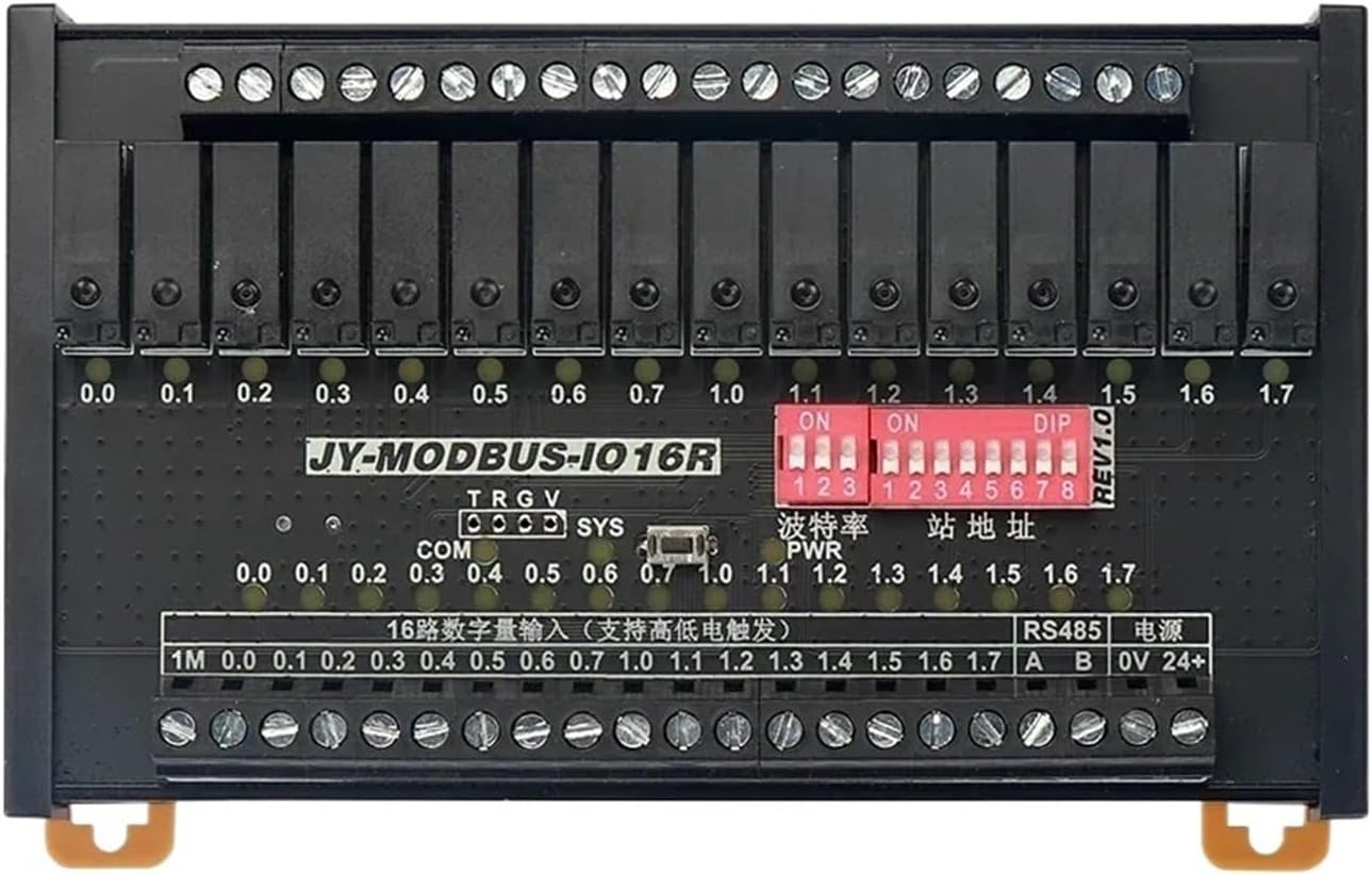1pcs JY-MODBUS-IO8R MT1-AMG20 MODBUS Convert Module RTU Analog Acquisition Control Module 32I Digital Relay Transistor RS485(JY-MODBUS-4AI 4AO)