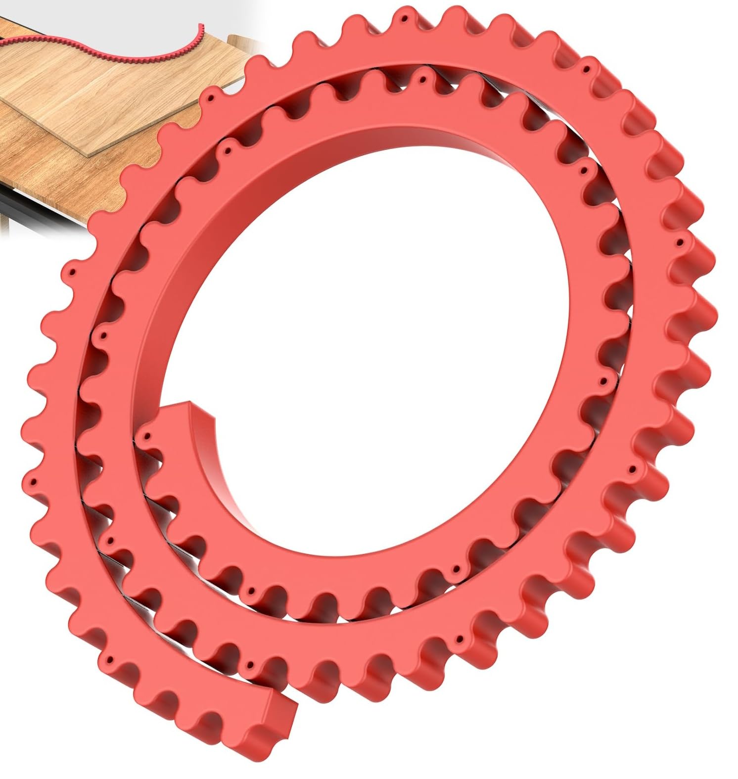 2 m Plantilla Profesional para Fresado Flexible y Versátil en Carpintería y Metalistería, Incluye Regla de Levas, Cadena Dentada y Fijación Multipunto, Ideal para Carpinteros y Metalúrgicos