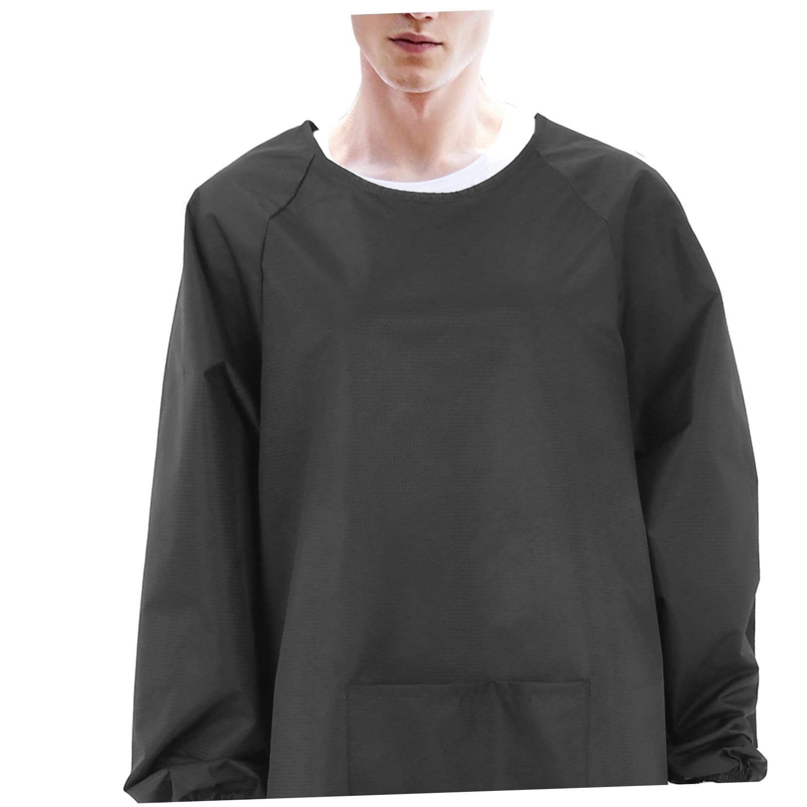 Tablier Imperméable et Anti-Huile à Manches Longues, Usage Ménage et Peinture, Vêtement de Travail avec Poches, pour Hommes et Femmes