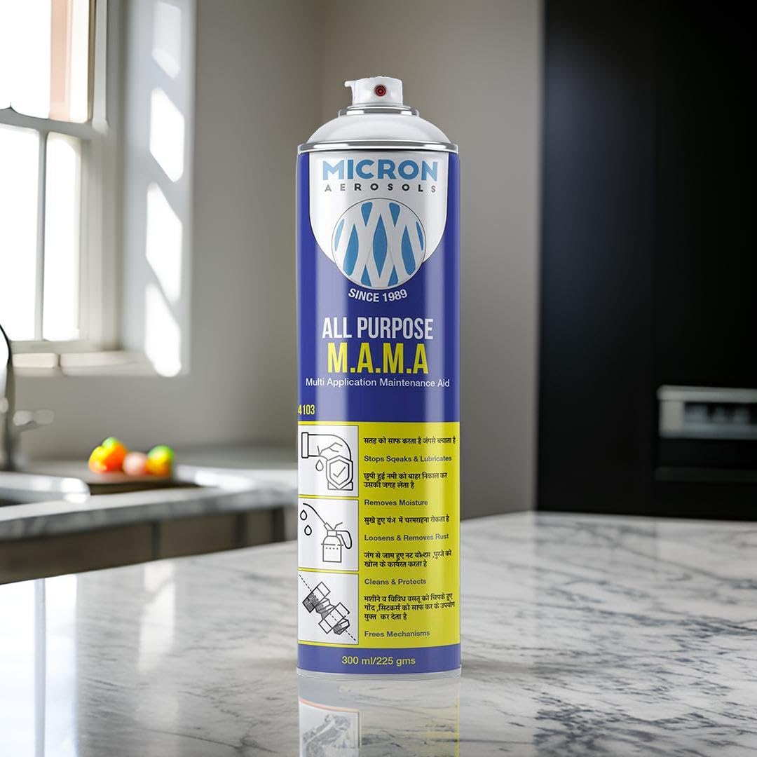 Micron Mama Spray, Multipurpose Spray, Rust Remover, Hinge Lubricant, Stain Remover, Degreaser, and Cleaning Agent, Pack of 3 (32 gm)-image-45