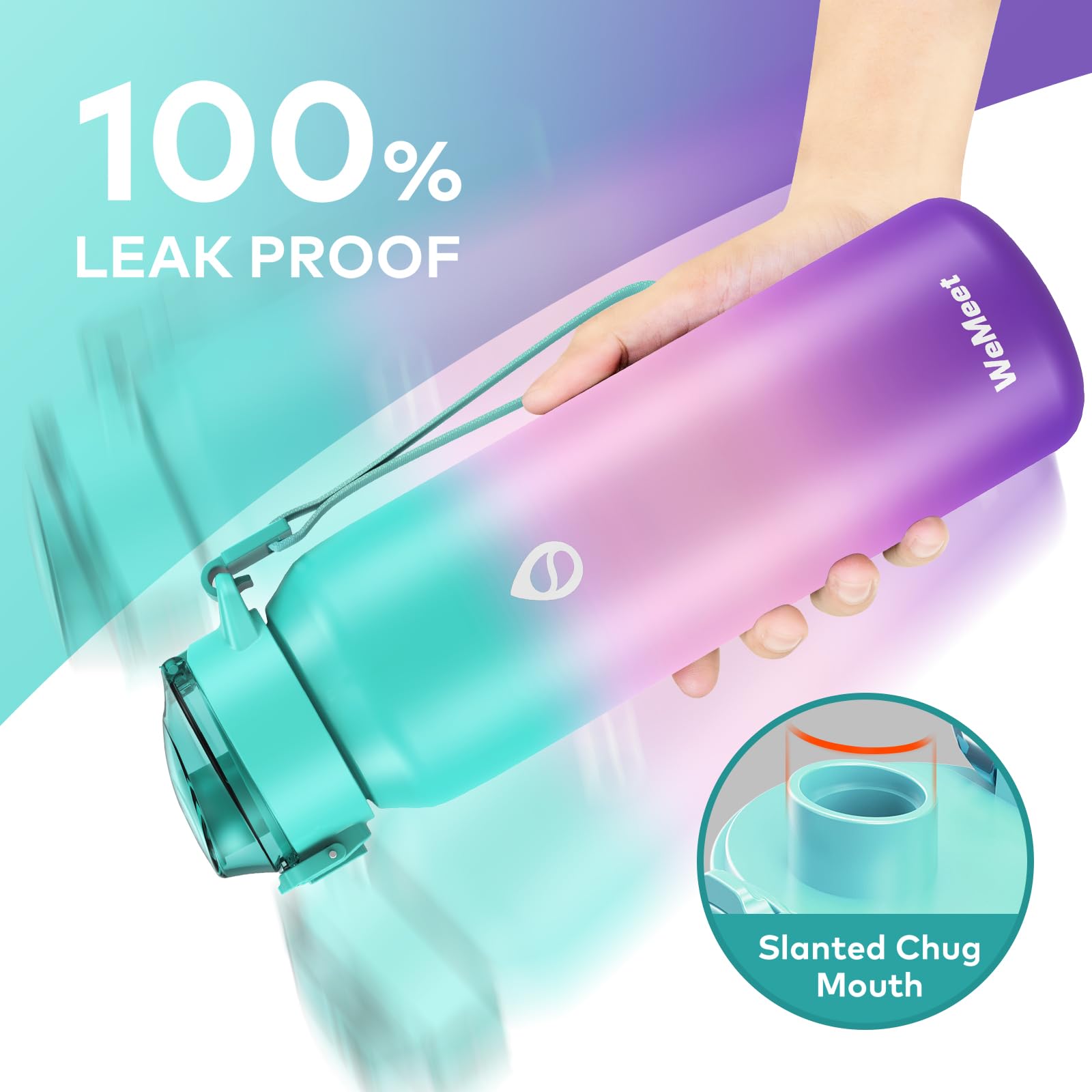 CEWROM Borraccia Bambini 550ml A Forma Di Calcio: Pieghevole, Senza BPA, A Prova Di Perdite